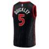 Immanuel Quickley Toronto Raptors Fashion7 Fast Break Player Jersey - Black - Detail View