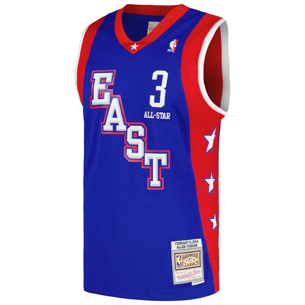 Allen Iverson Eastern Conference Mitchell & Ness  Hardwood Classics 2004 NBA All-Star Game Swingman Throwback Jersey - Royal