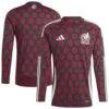 Mexico National Team adidas 2024 Long Sleeve Replica Jersey - - Front View