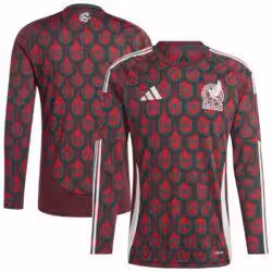 Mexico National Team adidas 2024 Long Sleeve Replica Jersey - Burgundy