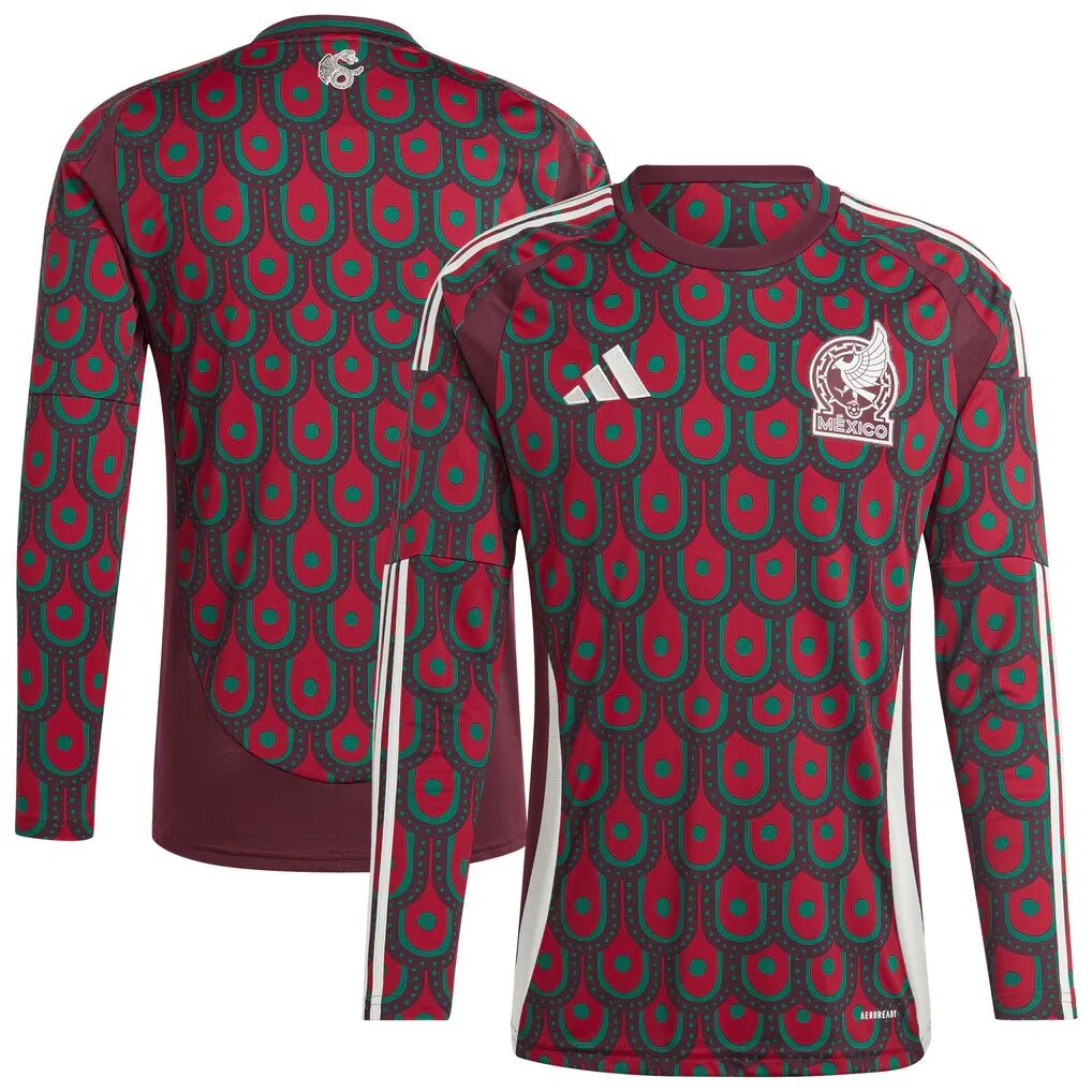 Mexico National Team adidas 2024 Long Sleeve Replica Jersey - Burgundy