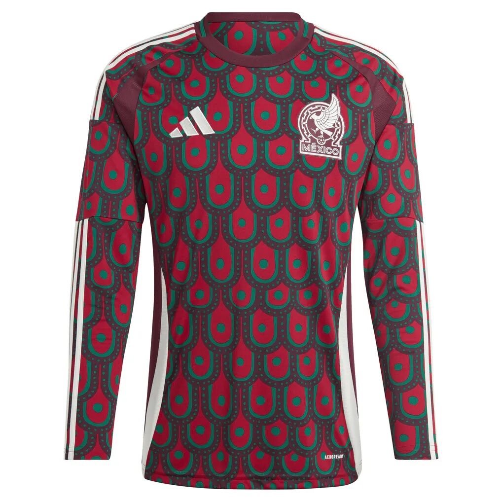 Mexico National Team adidas 2024 Long Sleeve Replica Jersey - Burgundy