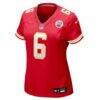 Justin Fields Kansas City Chiefs Nike Women's Team Game Jersey - Red - Alt1