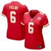 Justin Fields Kansas City Chiefs Nike Women's Team Game Jersey - Red - Front View
