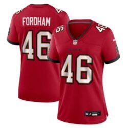 Caden Fordham Tampa Bay Buccaneers Nike Women's Team Game Jersey - Red - Front View