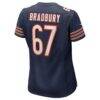 Garrett Bradbury Chicago Bears Nike Women's Team Game Jersey - Navy - Alt2