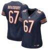 Garrett Bradbury Chicago Bears Nike Women's Team Game Jersey - Navy - Front View