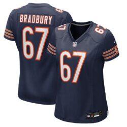 Garrett Bradbury Chicago Bears Nike Women's Team Game Jersey - Navy - Front View