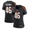 Will Wagner Cincinnati Bengals Nike Women's Team Game Jersey - Black - Front View
