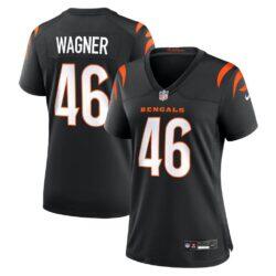 Will Wagner Cincinnati Bengals Nike Women's Team Game Jersey - Black - Front View