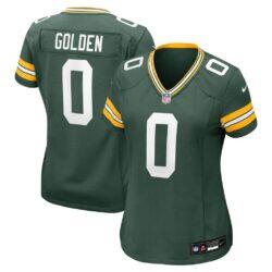 Matthew Golden Green Bay Packers Nike Women's Team Game Jersey - Green - Front View