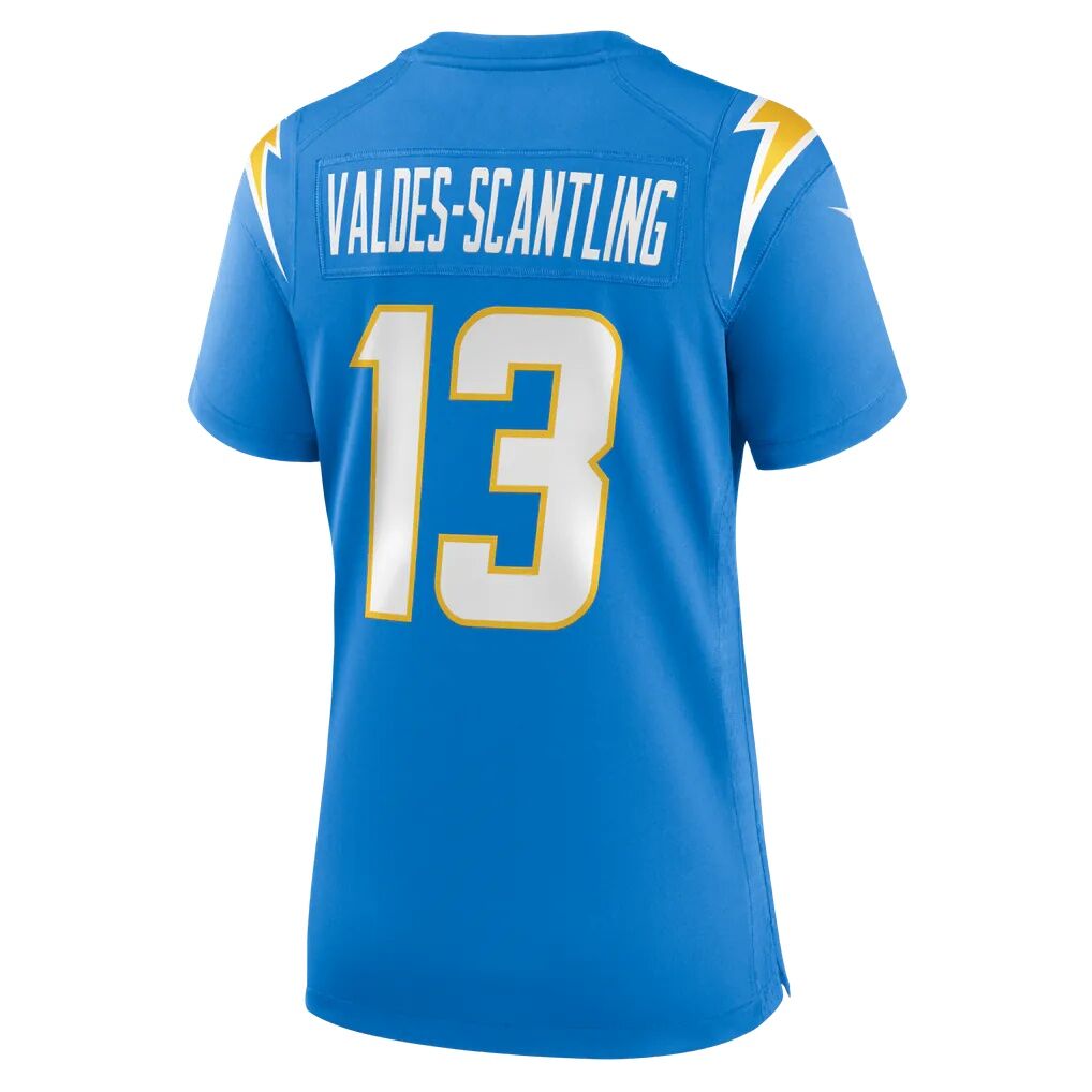 Marquez Valdes-Scantling Los Angeles Chargers Nike Women's Team Game Jersey - Powder Blue