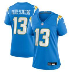 Marquez Valdes-Scantling Los Angeles Chargers Nike Women's Team Game Jersey - - Front View