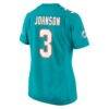 Chris Johnson Miami Dolphins Nike Women's Team Game Jersey - - Alt2