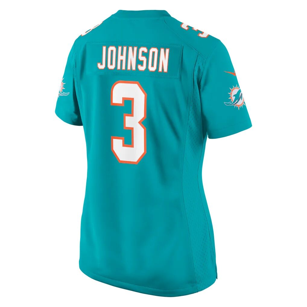 Chris Johnson Miami Dolphins Nike Women's Team Game Jersey - Aqua