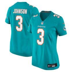 Chris Johnson Miami Dolphins Nike Women's Team Game Jersey - - Front View