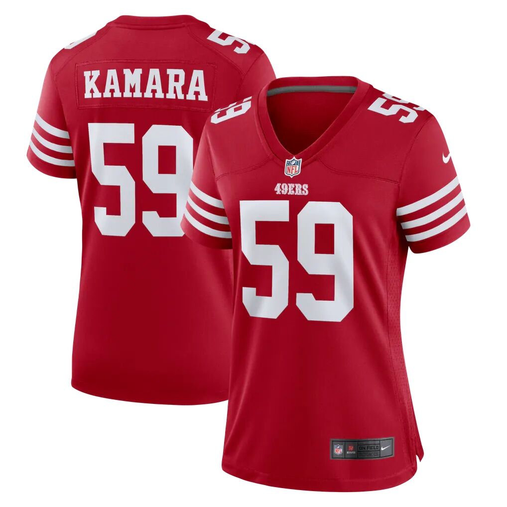 Mikail Kamara San Francisco 49ers Nike Women's Team Game Jersey - Scarlet