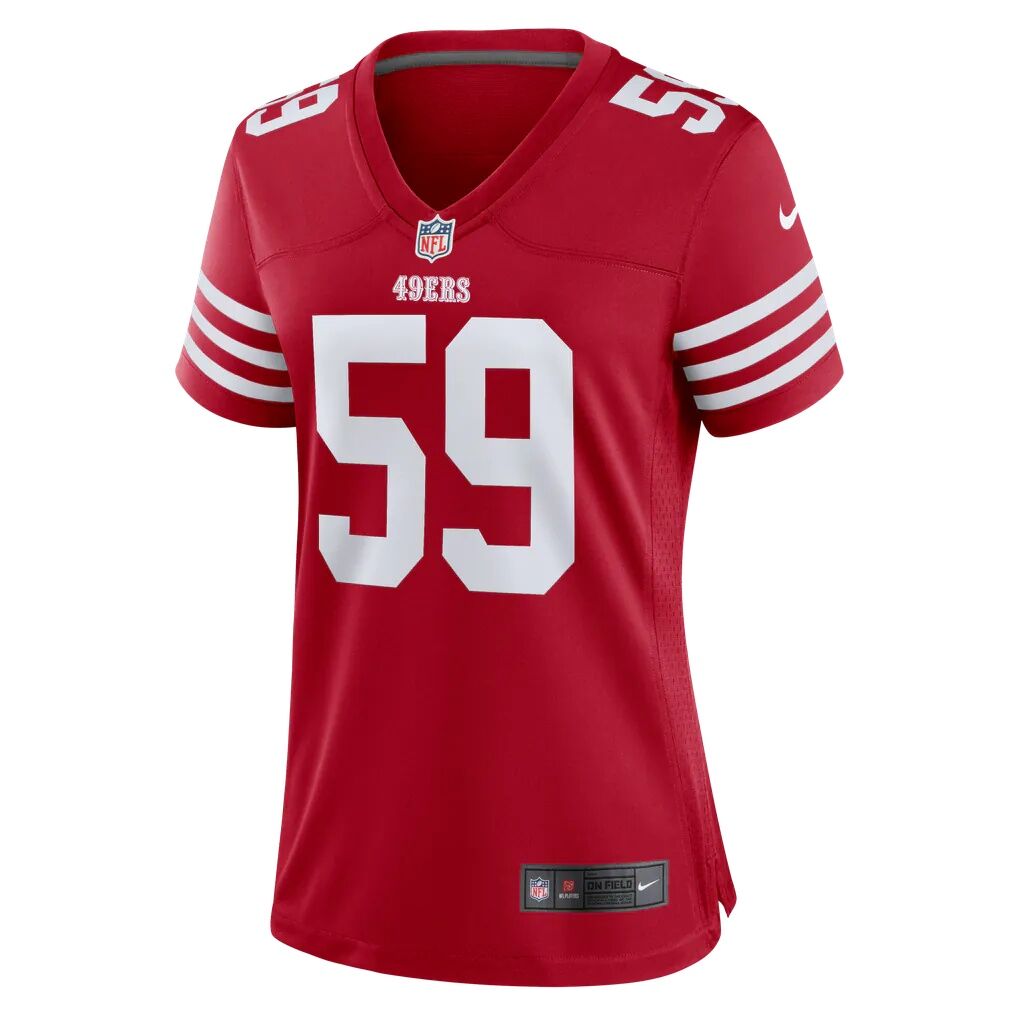 Mikail Kamara San Francisco 49ers Nike Women's Team Game Jersey - Scarlet