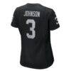 Taron Johnson Las Vegas Raiders Nike Women's Team Game Jersey - Black - Alt2