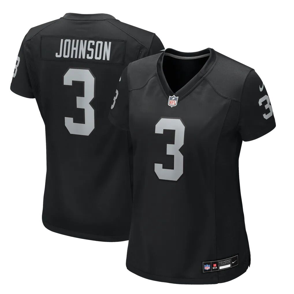 Taron Johnson Las Vegas Raiders Nike Women's Team Game Jersey