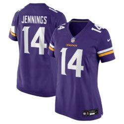 Jauan Jennings Minnesota Vikings Nike Women's Team Game Jersey - Purple - Front View