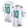 Jacob Rodriguez Miami Dolphins Nike Game Jersey - White - Front View