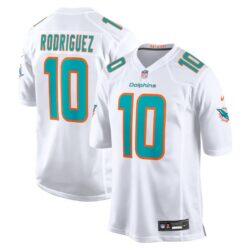 Jacob Rodriguez Miami Dolphins Nike Game Jersey - White - Front View