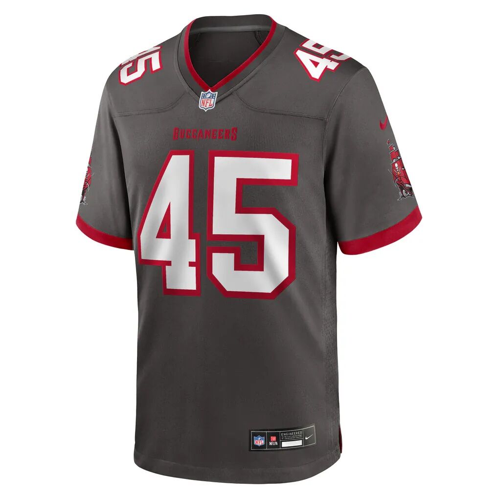 Josiah Trotter Tampa Bay Buccaneers Nike Alternate Game Jersey - Pewter