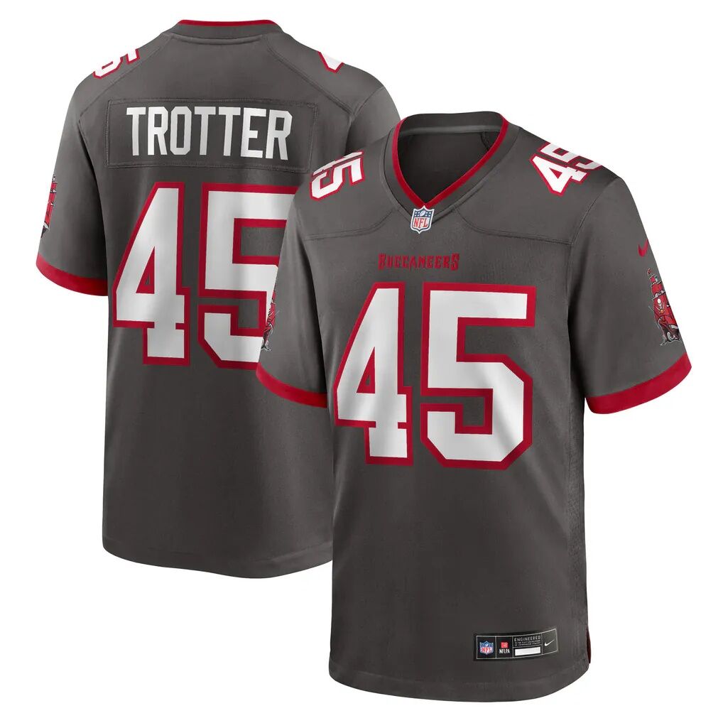 Josiah Trotter Tampa Bay Buccaneers Nike Alternate Game Jersey - Pewter