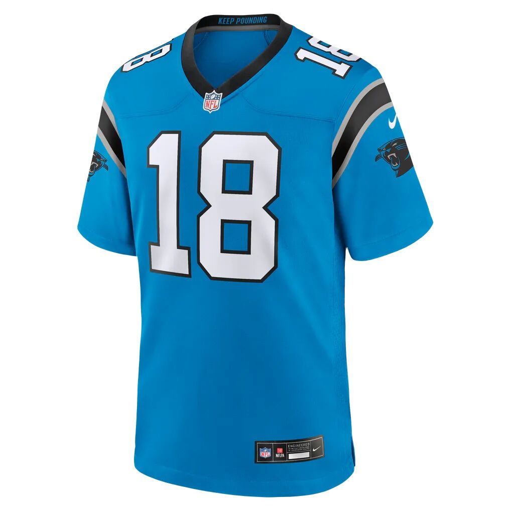 Jalen Coker Carolina Panthers Nike Alternate Game Jersey