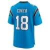 Jalen Coker Carolina Panthers Nike Alternate Game Jersey - Blue - Alt2