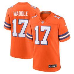 Jaylen Waddle Denver Broncos Nike Game Player Jersey - Orange - Front View