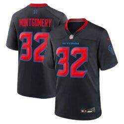 David Montgomery Houston Texans Nike Alternate Game Jersey - Navy - Front View