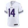 Jauan Jennings Minnesota Vikings Nike Alternate Game Jersey - White - Side View