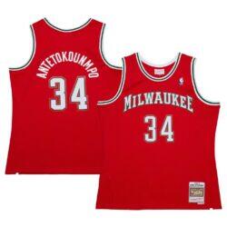 Giannis Antetokounmpo Milwaukee Bucks Mitchell & Ness 2014/15 Hardwood Classics Swingman Jersey