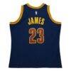LeBron James Cleveland Cavaliers Mitchell & Ness 2015/16 Hardwood Classics Swingman Jersey - Navy - Detail View