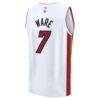 Kel'el Ware Miami Heat Fashion7 Fast Break Replica Player Jersey - White - Detail View