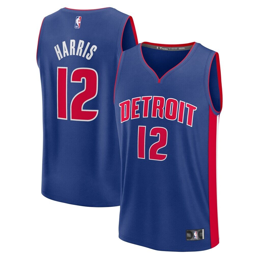 Tobias Harris Detroit Pistons Fashion7 Youth Fast Break Replica Player Jersey - Icon Edition