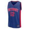 Tobias Harris Detroit Pistons Fashion7 Youth Fast Break Replica Player Jersey - Blue - Side View
