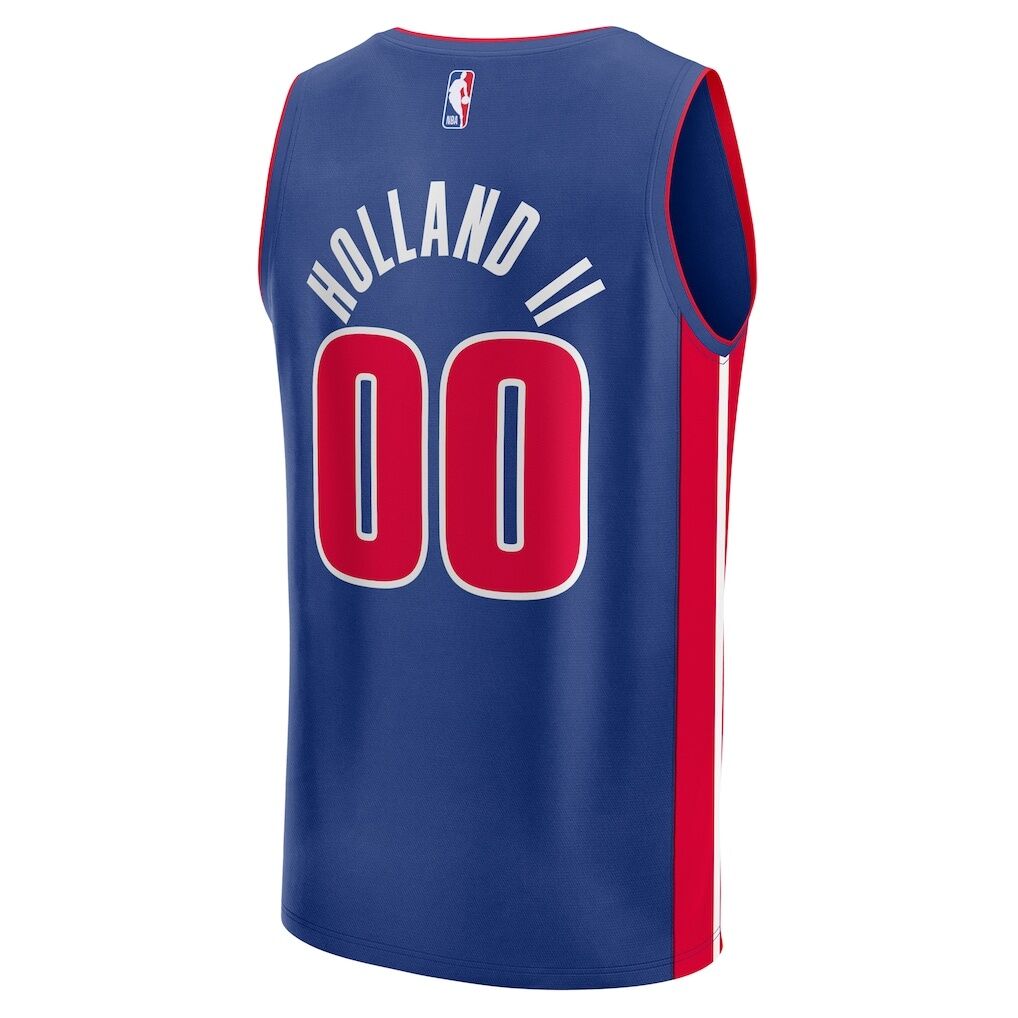Ron Holland II Detroit Pistons Fashion7 Youth Fast Break Replica Player Jersey - Icon Edition
