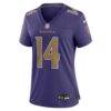 Kyle Hamilton Baltimore Ravens Nike Women's Alternate Game Jersey - Purple - Side View