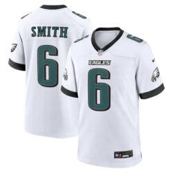 DeVonta Smith Philadelphia Eagles Nike Game Jersey - White - Front View