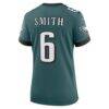 DeVonta Smith Philadelphia Eagles Nike Women's Team Game Jersey - Midnight Green - Detail View