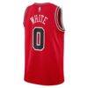 Coby White Chicago Bulls Youth Swingman Jersey - Red - - Detail View