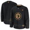 Winnipeg Jets Fashion7 2024 Military Appreciation Practice Jersey - Black - Front View