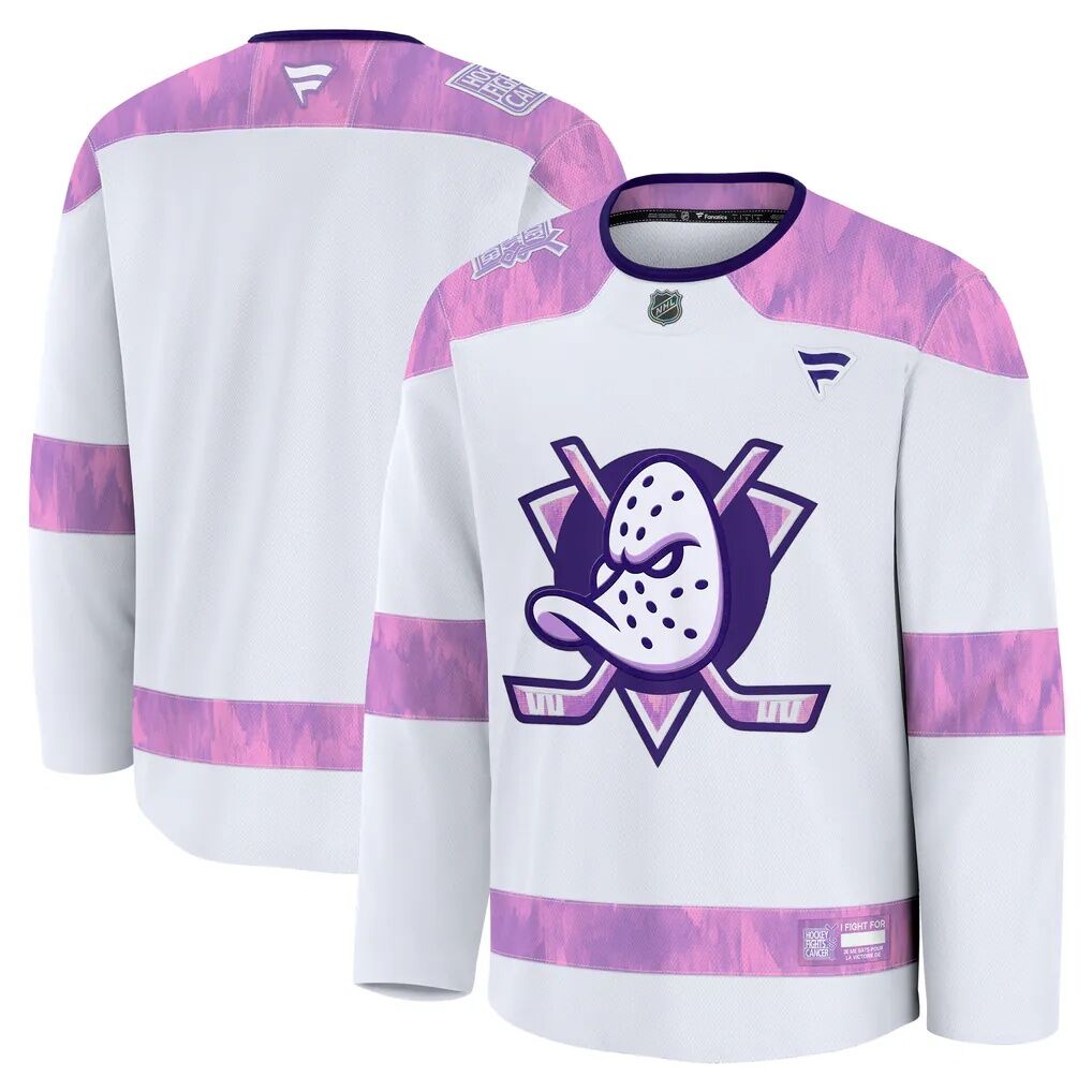 Anaheim Ducks Fashion7 2024 Hockey Fights Cancer Practice Jersey