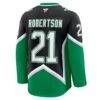 Jason Robertson Dallas Stars Fashion7 Alternate Premium Jersey - Black - Detail View