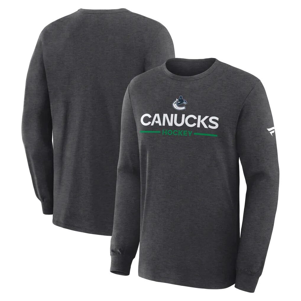 Vancouver Canucks Fashion7 Authentic Pro Primary Long Sleeve T-Shirt