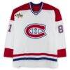 Marcel Hossa Montreal Canadiens Fashion7 Authentic Game-Used #81 White CCM Jersey from the 2003 NHL YoungStars Game - - Detail View