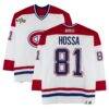 Marcel Hossa Montreal Canadiens Fashion7 Authentic Game-Used #81 White CCM Jersey from the 2003 NHL YoungStars Game - - Front View